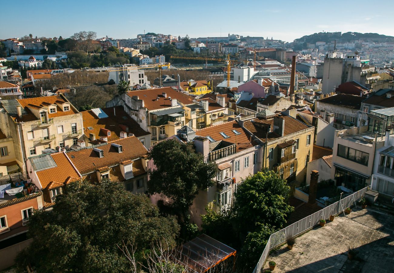 lisbon, center, city view